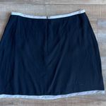 Reformation Marie Contrast Skirt Black White Size 8 Photo 4