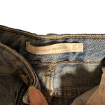 ZARA Womens Sz 8 High Rise Denim Shorts Distressed Raw Hem Light Wash Heart Photo 4