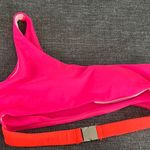 boutique asymmetrical swim neon one arm pink M Photo 0