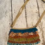 None Boho Ruffle Crossbody Bag EUC Photo 3