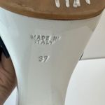 Giuseppe Zanotti Platform Clogs Studded Slide Sandals Heels Blue White Women 37 Photo 10