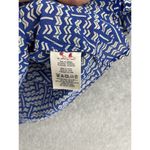 HD in Paris  Anthropologie Women's Half Button Down Shirt Blue Size 04 Chevron Photo 11