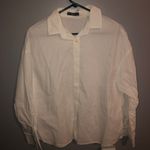 SheIn White Button Down Dress Shirt Photo 0