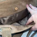 Vince Camuto  Metallic Taupe Leather Multi‎ Compartment Convertible Shoulder Bag Photo 6