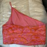 ZARA One shoulder Floral Crop Top Photo 9