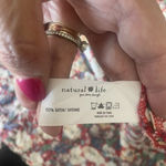 Natural Life Red Blue Floral Smocked Midi Ruffle Dress Summer Size M/L Boho Photo 7