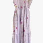 Urban Outfitters  Sundress XS Linen Floral Tie Shoulder Midi Dress Cottagecore Photo 9