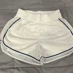 White Nylon Athletic Shorts Photo 0