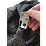Nine West  Glitter Jumpsuit Black Size M NWT Photo 5