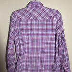 Marmot  Pink Purple‎ Plaid Button Down Top | Medium Photo 5