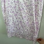 American Eagle Vintage Y2K Purple Floral Babydoll Lace Trim Tank Top XL Photo 5