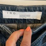 IRO Pablo Middle Gray Denim Paperbag Waist D Ring Jeans Photo 5