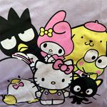 Hello Kitty  and Friends Light Purple Distressed Crop‎ Tee Size XXXL Photo 3