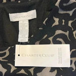 Charter Club NWT  Winter Elegance Deep Black Midi Fit & Flare Dress Photo 2
