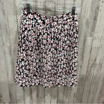 J.Crew  Factory Floral Pleated Mini Skirt Speckled Wildflower Navy AL199 Photo 4