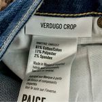 Paige  Vertigo Crop Jeans Women’s 25 Low Rise Skinny Y2K Blue Denim Photo 6