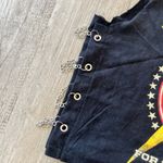 Womens ACDC Black Tank Top with Chain Sides Photo 3