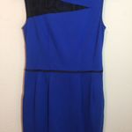 Nanette Lepore  Take My Hand Lace Insert Dress Cobalt Size 4 Photo 4