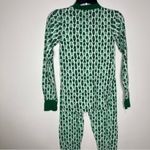 Carters Christmas tree pajama set long sleeve pants women’s size XS green white Photo 6