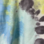 Urban Outfitters BDG Tye Dye Cropped Sweatshirt Crew Neck Blue Yellow NEW NWT Photo 5