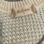 Altar'd State Altar’d State Women's White  Crew Neck Cold Shoulder Long Sleeve Knit Top sz S Photo 2