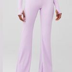 Show Me Your Mumu  Lilac Rib Knit Layer Up Pants Size XS Flare Photo 0