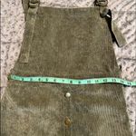 &merci &Merci medium polyester womens green overall dress adjustable straps zipper side Photo 3