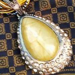 Gold Turkish Stone Statement Necklace Set Photo 1