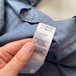 Untuckit For Her Womens Georgia Chambray Paisley Shirt Dress Size 12 Blue Photo 9