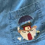 CJ Banks Vintage 90s Cotton Denim Embroidered Noah’s Ark Size 20W Photo 5