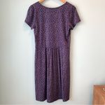 Boden Penelope Print Cotton Blend Stretch Jersey Pleated Mini Dress 8 Zinnia Blue Photo 4