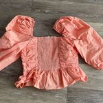ZARA Pink  Poplin Peplum Top Photo 1