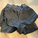 Lululemon  Logo Waistband High-Rise Training Short size 8 graphite grey Photo 0