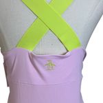 Original Penguin Pink Athletic Tank Top/Cami Size M NWT Neon Green Cross-Back Photo 4