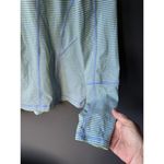 Zella  Women's Striped Quarter-Zip Performance Top Photo 4