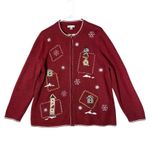 Croft & Barrow VINTAGE  Birdhouse Christmas Cardigan Photo 2