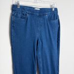 Coldwater Creek NWOT Blue Pull On Pants Knit Denim Mid Rise Leggings Size 8 Tall Photo 6