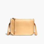 Madewell  The Simple Pouch Belt Bag in Linen Cream Leather Photo 0