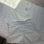 PacSun NWT  white overall shorts Photo 3