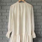 Reiss NWT Esme Shift Mini Dress Long Sleeve Ivory Size 2 Relaxed Fit Victorian Photo 9