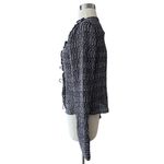 ZARA Blouse Long Sleeves Ruffle Trim Ties at Front Lightweight Jacket Medium NWT Photo 7