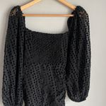 ASTR NEW  the label Athens Dress Black Burnout Photo 9