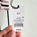 Shade & Shore Pink Textured Striped Bandeau Halter Bikini Top Women’s 34C NWT Photo 7