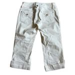 Karen Millen White Denim Capris Women’s Size 6 Photo 1