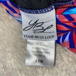 NWOT Neon Palm Leaf Print Swimsuit Swim Skirt Full Coverage 18W NEW Photo 8