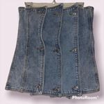 Women’s denim skirt y2k can also wear as top or skirt elastic band back vintage Blue Size undefined Photo 0