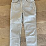 Gap Cheeky Straight High Rise Tan Leather Pants Photo 7