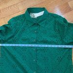 Adiva Women Crochet Eyelet Button Down Long Sleeve Boho Shirt Blouse Tops Sz XL Photo 9