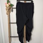 Athleta  Black Ruched Jogger Pants Women Size 12 Athletic Comfort Casual Wear Photo 5