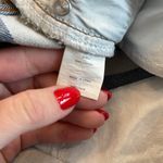 superdown  Blue and White Striped High Rise Denim Shorts Photo 3